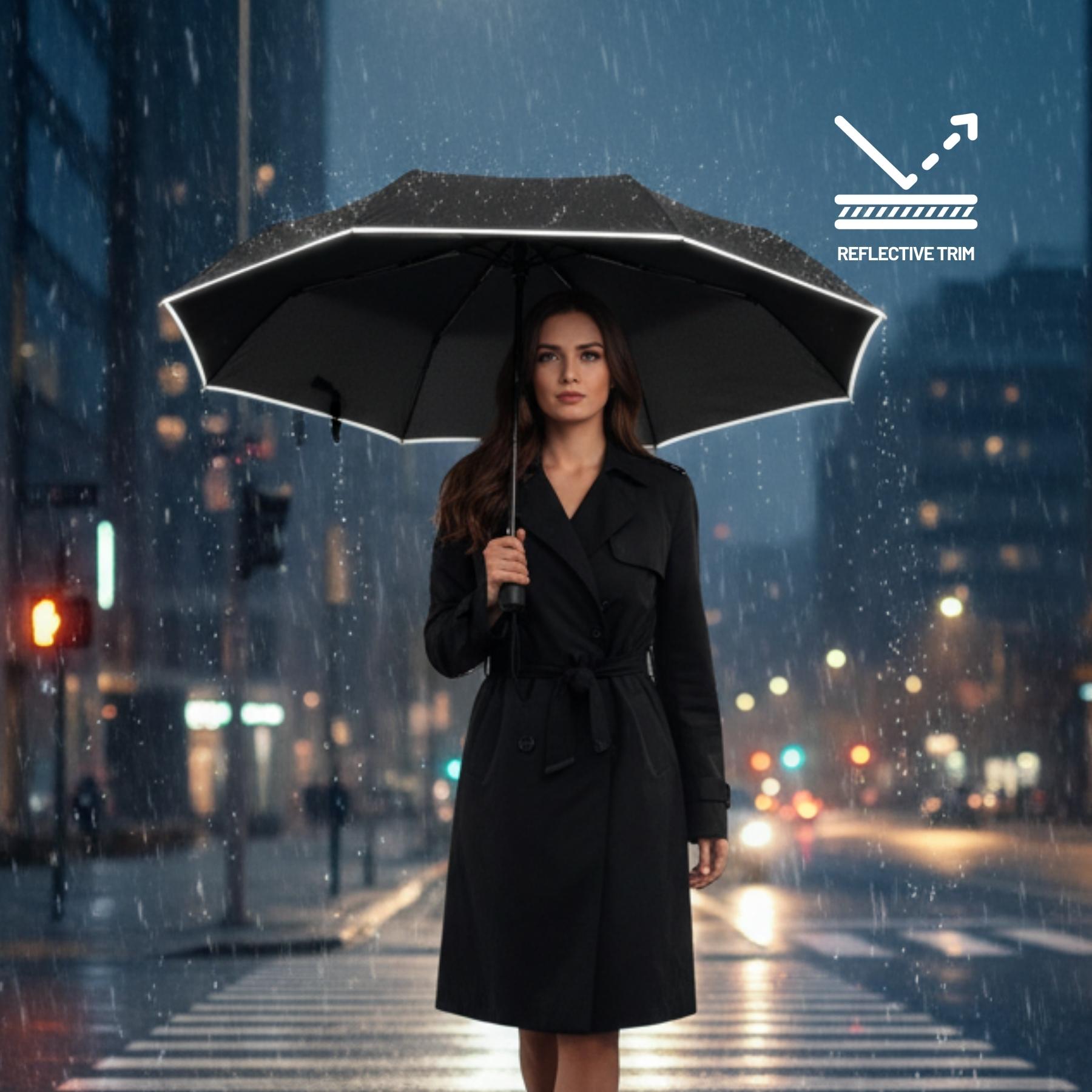 Umbrelă complet automată Scandic Negru