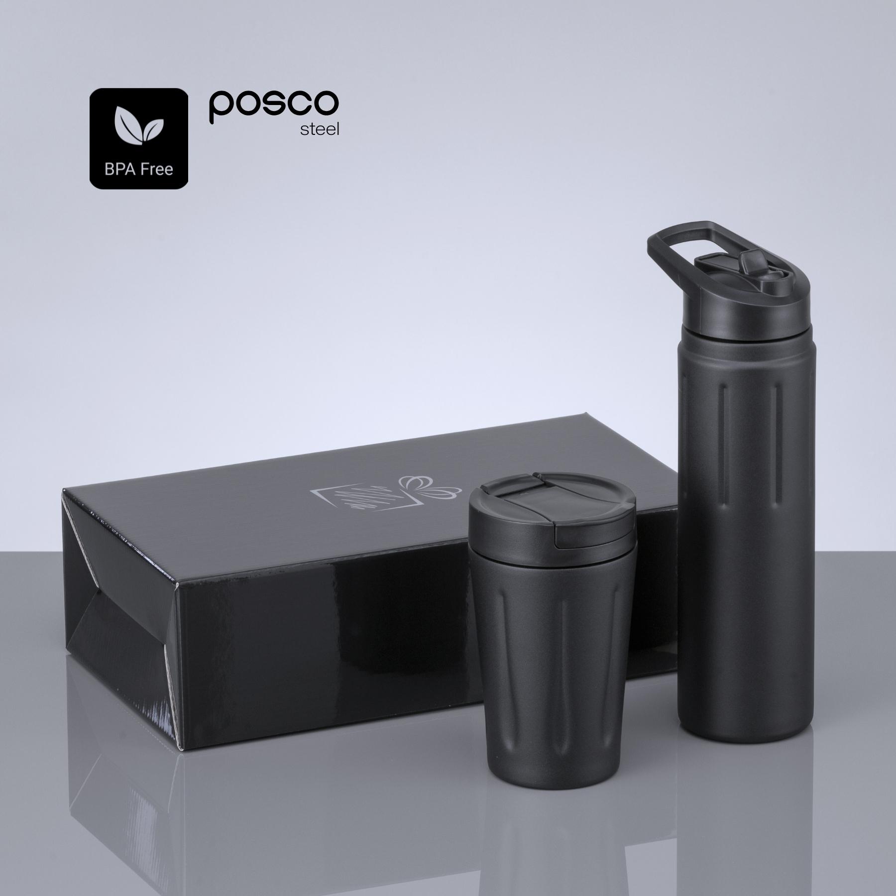 Set Scandic Drinking: cană termică 350 ml și sticlă de apă din oțel 750 ml