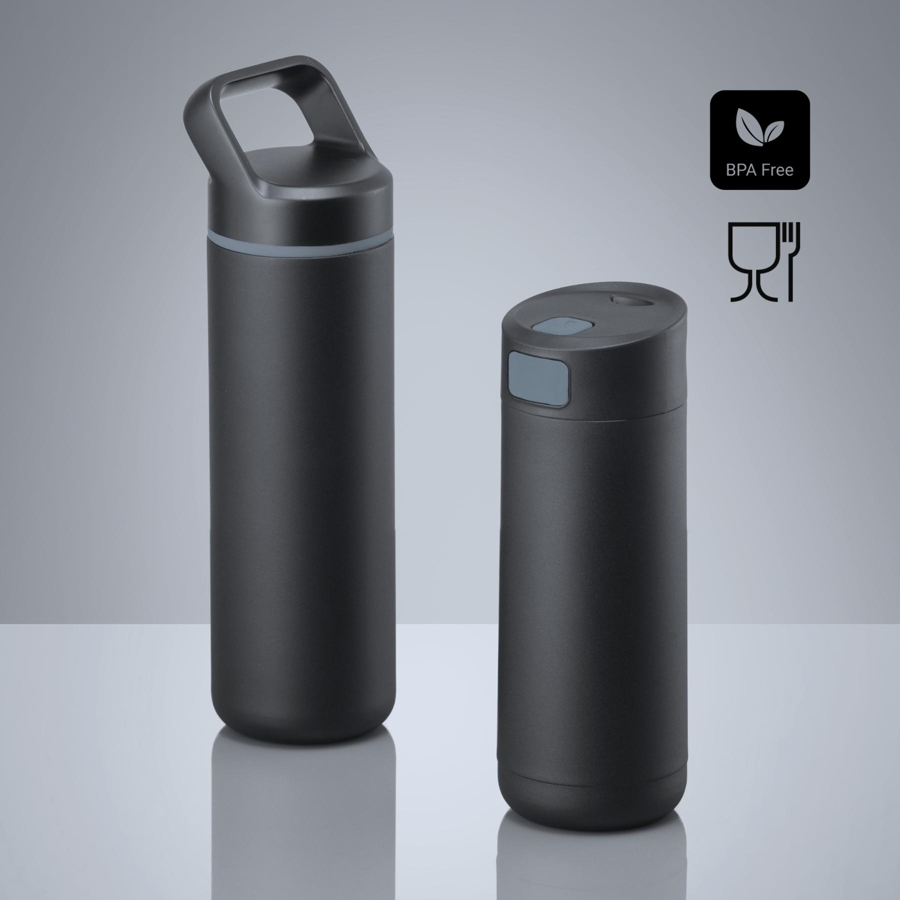 Set Expedition: cană de cafea 450 ml și sticlă din oțel 650 ml