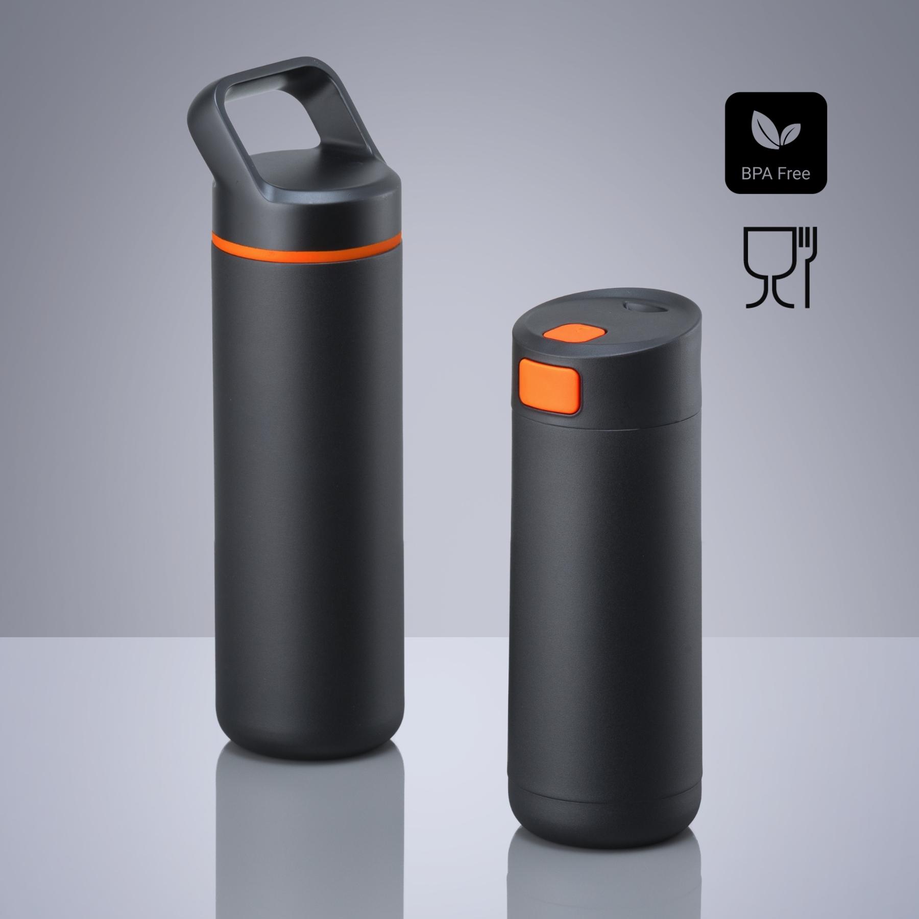 Set Expedition: cană de cafea 450 ml și sticlă din oțel 650 ml