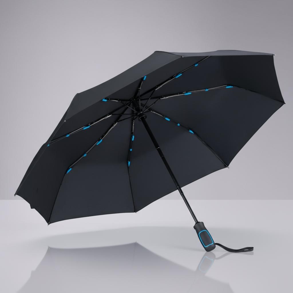 Set Travel: cană termică 370 ml și umbrelă automată Albastru Albastru