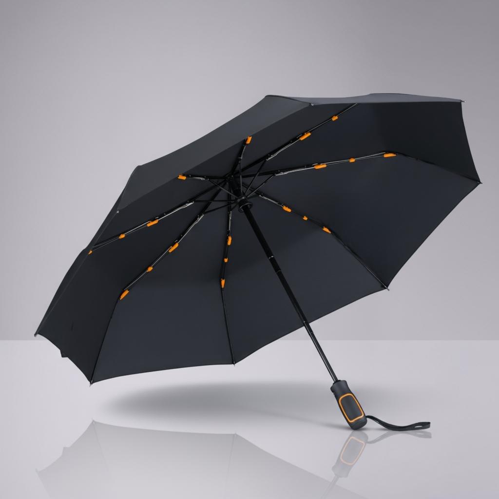 Set Travel: cană termică 370 ml și umbrelă automată Portocaliu Portocaliu