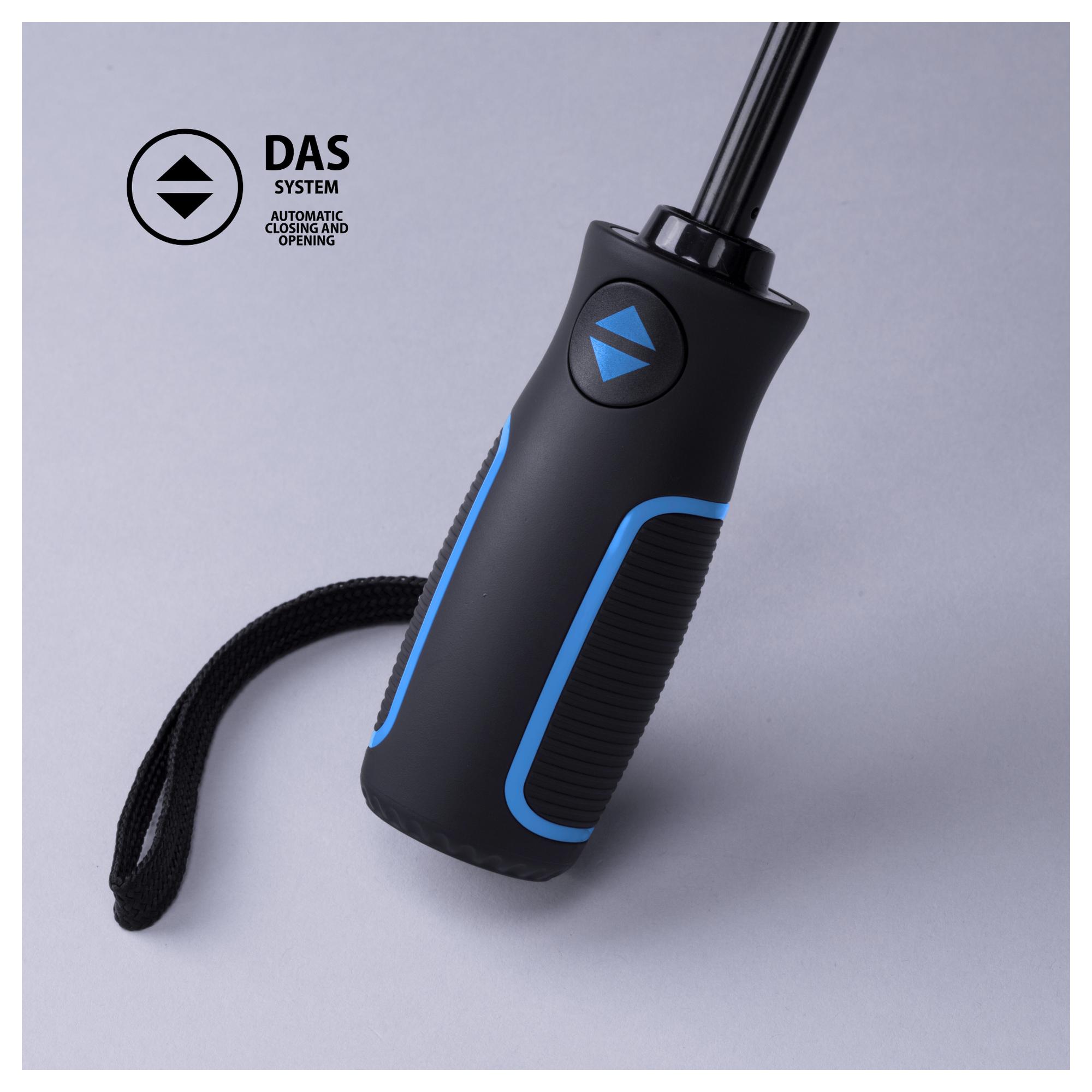 Set Outdoor: sticlă din oțel pentru apă 650 ml și umbrelă automată Albastru Albastru