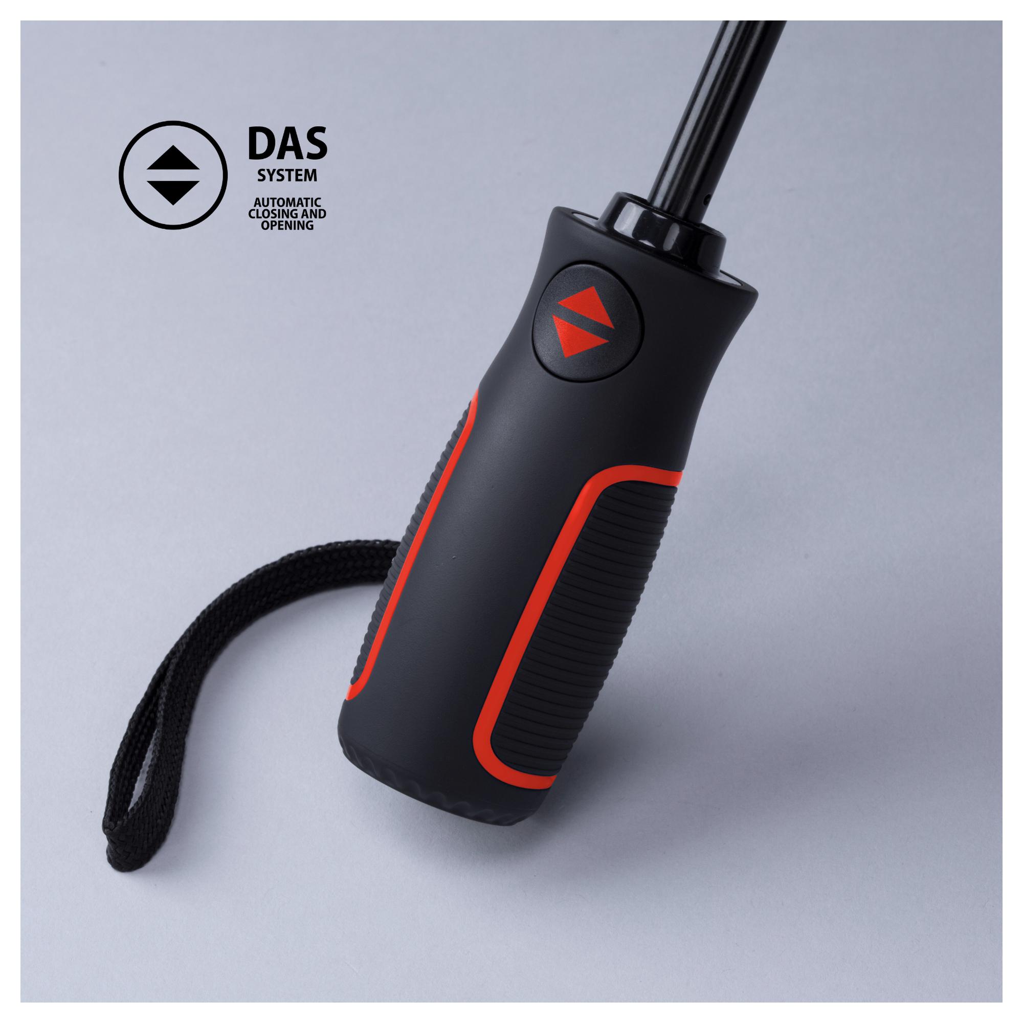 Set Outdoor: sticlă din oțel pentru apă 650 ml și umbrelă automată Rosu Rosu