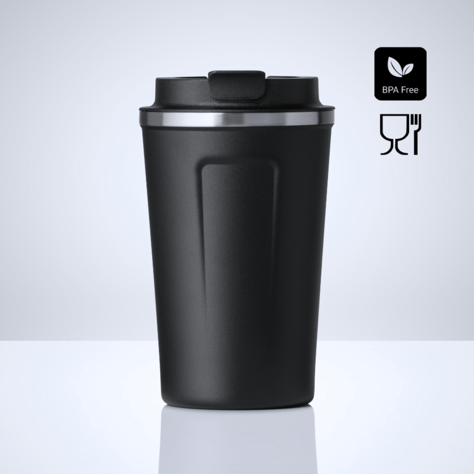 Set Everyday: cană termică Nordic 350 ml și difuzor wireless Negru Negru