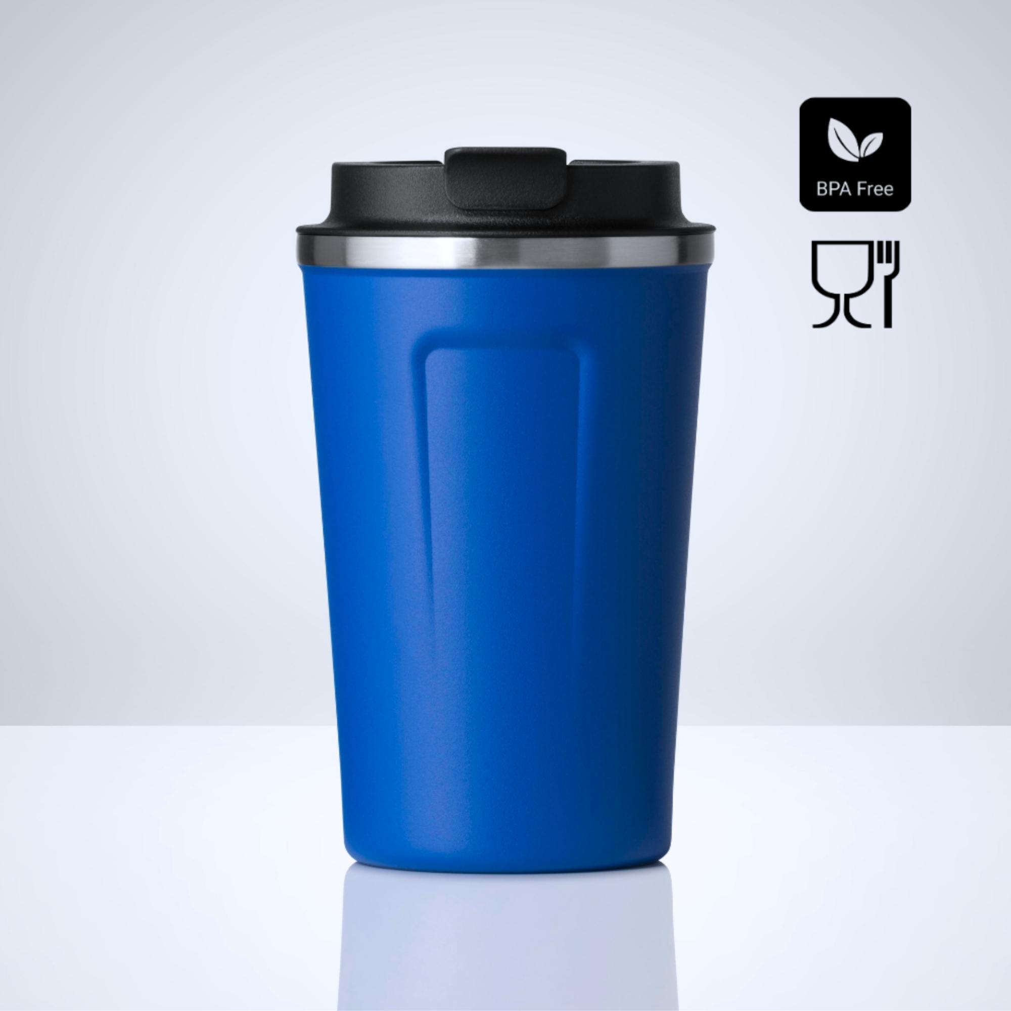 Set Everyday: cană termică Nordic 350 ml și difuzor wireless Bleu Bleu