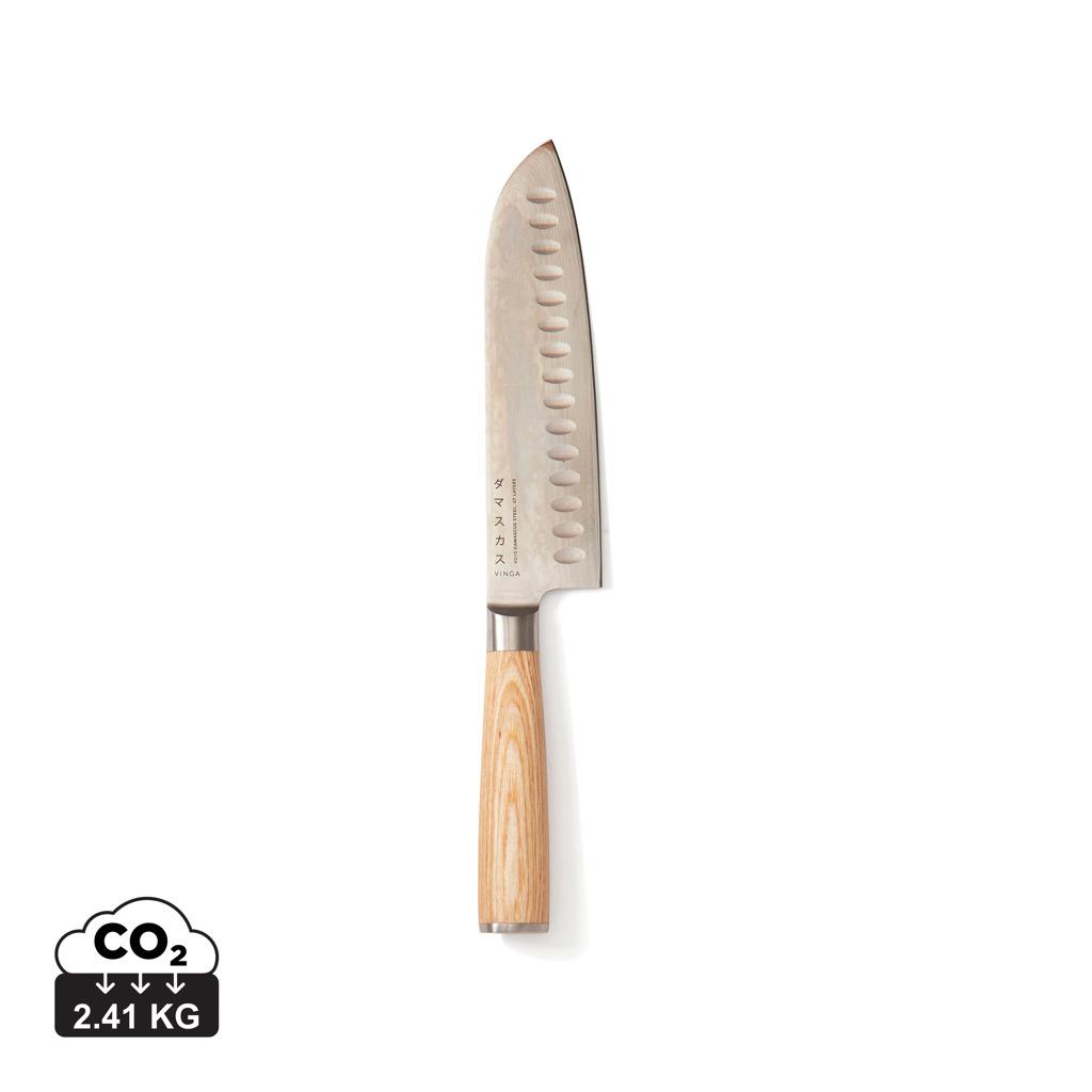 Cuțit Santoku Damasc VINGA Hattasan steel