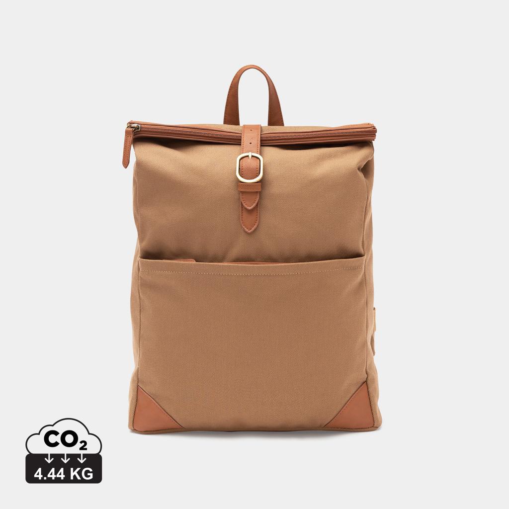 Rucsac din poliester reciclat RCS VINGA Sloane brown