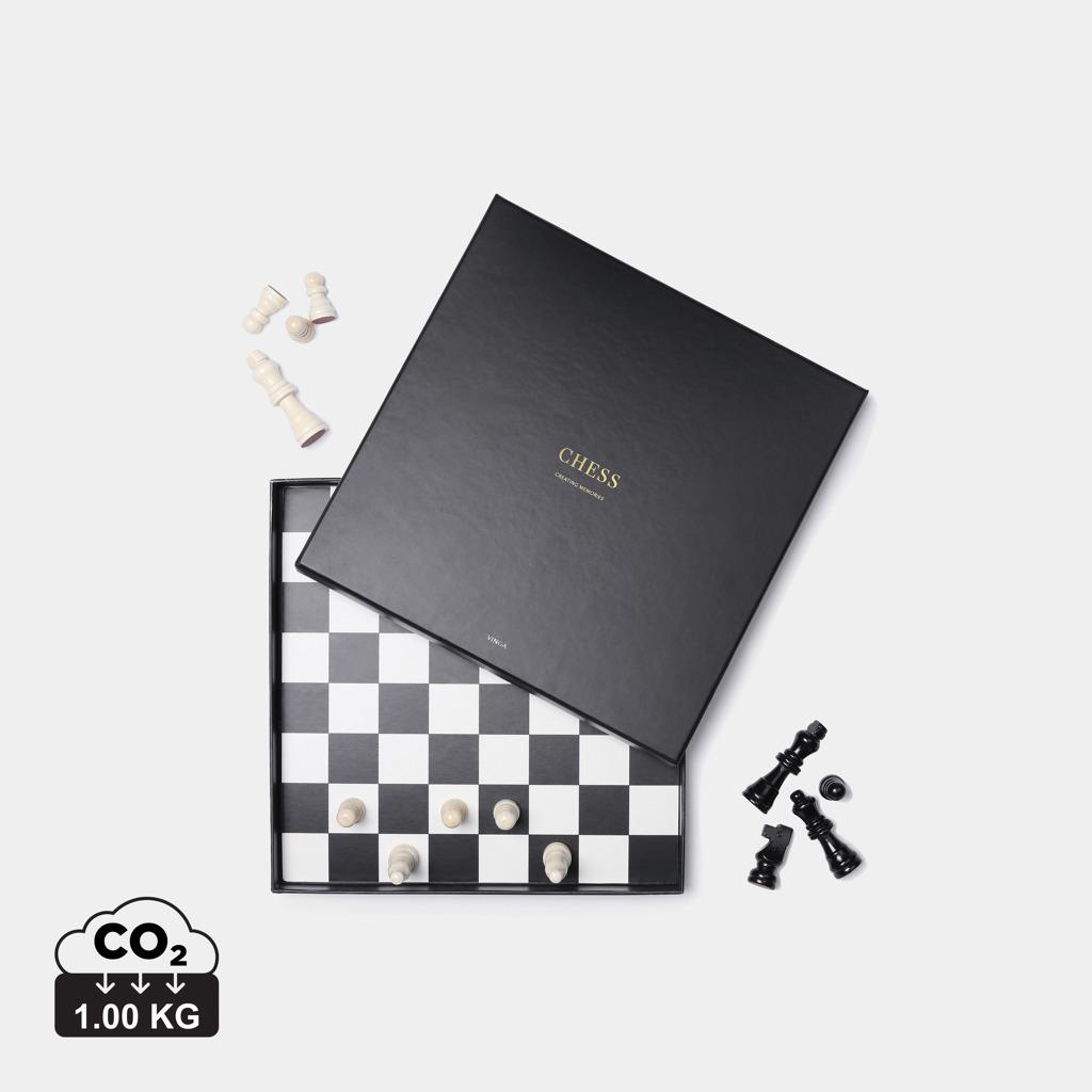 Joc de masă cu cafea VINGA Chess  black