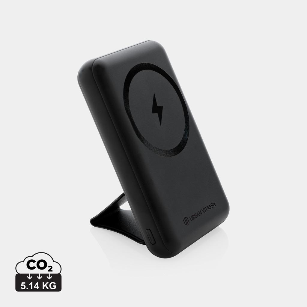 Powerbank Urban Vitamin Sonoma din plastic reciclat RCS 10.000 mAh black