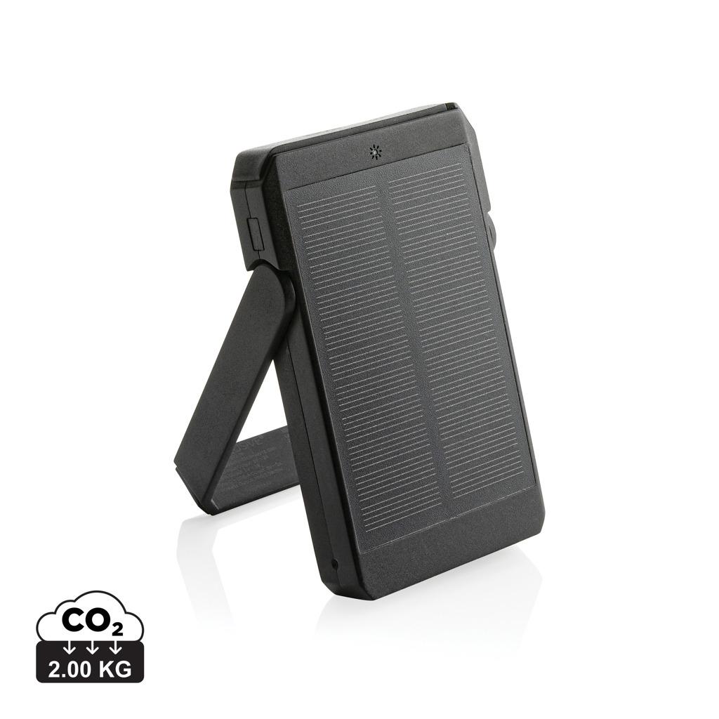 Powerbank solar Skywave din plastic reciclat RCS 5.000 mAh cu încărcare wireless 10W 