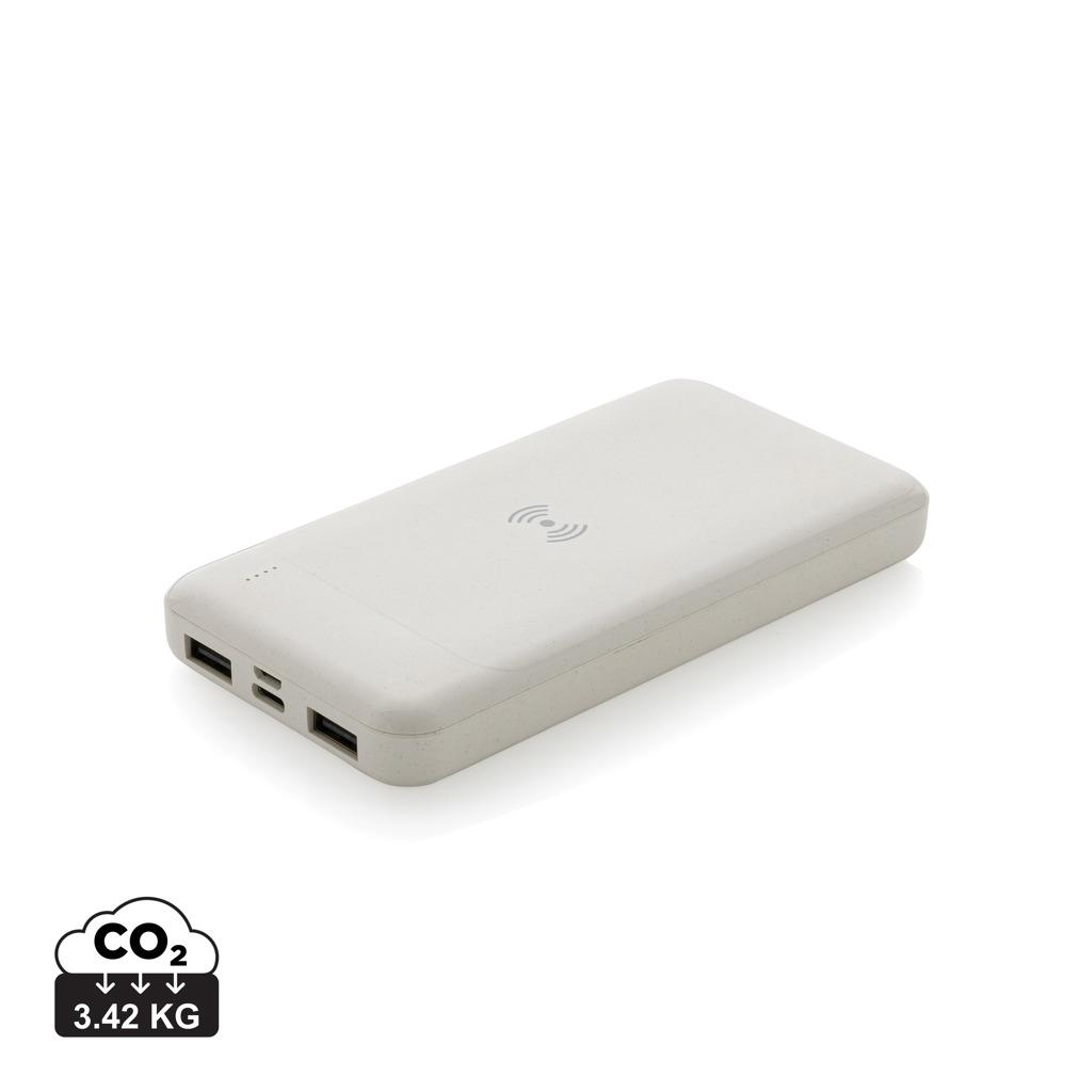 Powerbank wireless din plastic reciclat RCS standard transparent