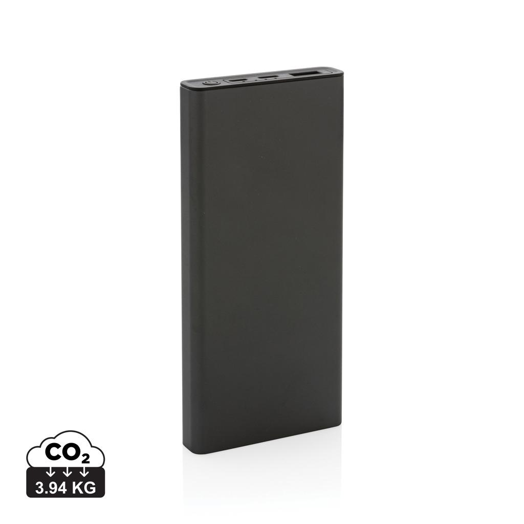 Powerbank Terra din aluminiu reciclat RCS 18W 10.000 mAh grey