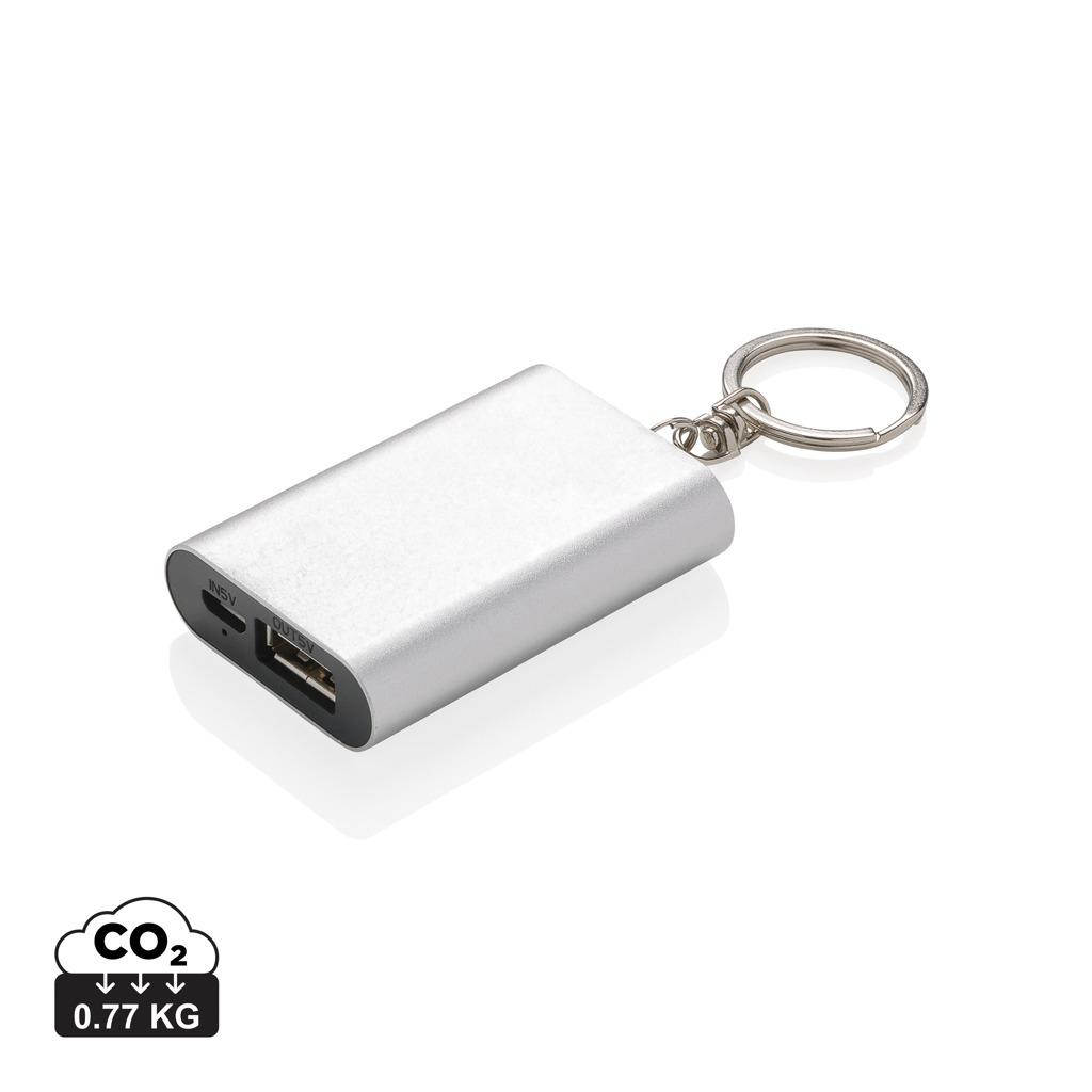 Powerbank portabil 1.000 mAh cu breloc grey