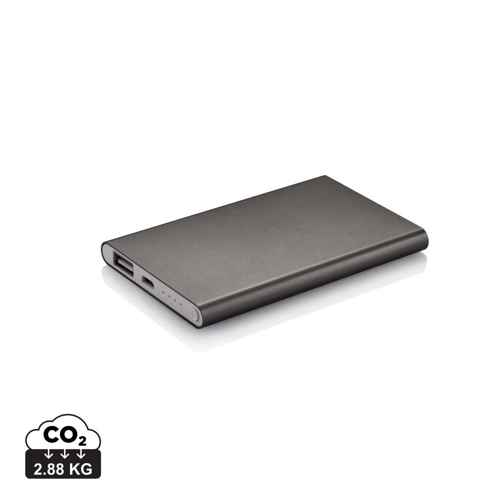 Powerbank subțire 4.000 mAh anthracite