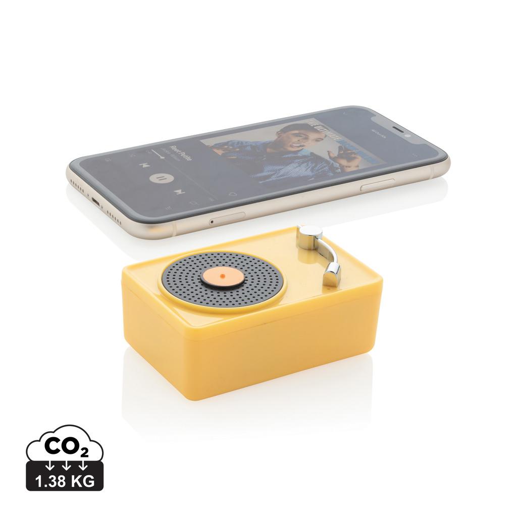 Difuzor wireless  de 3W Mini Vintage yellow