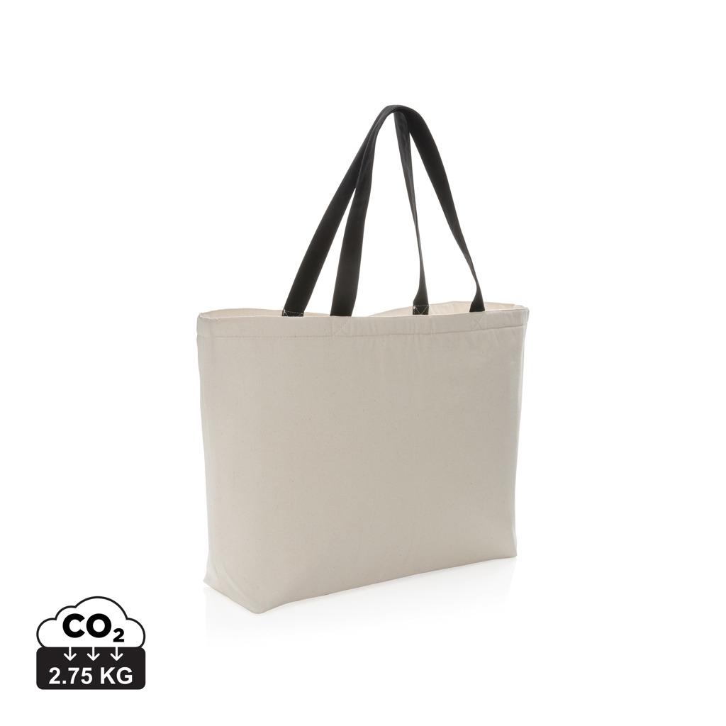 Geantă de răcire mare tip tote din pânză reciclată de 285 gsm, nevopsită Impact Aware™ 