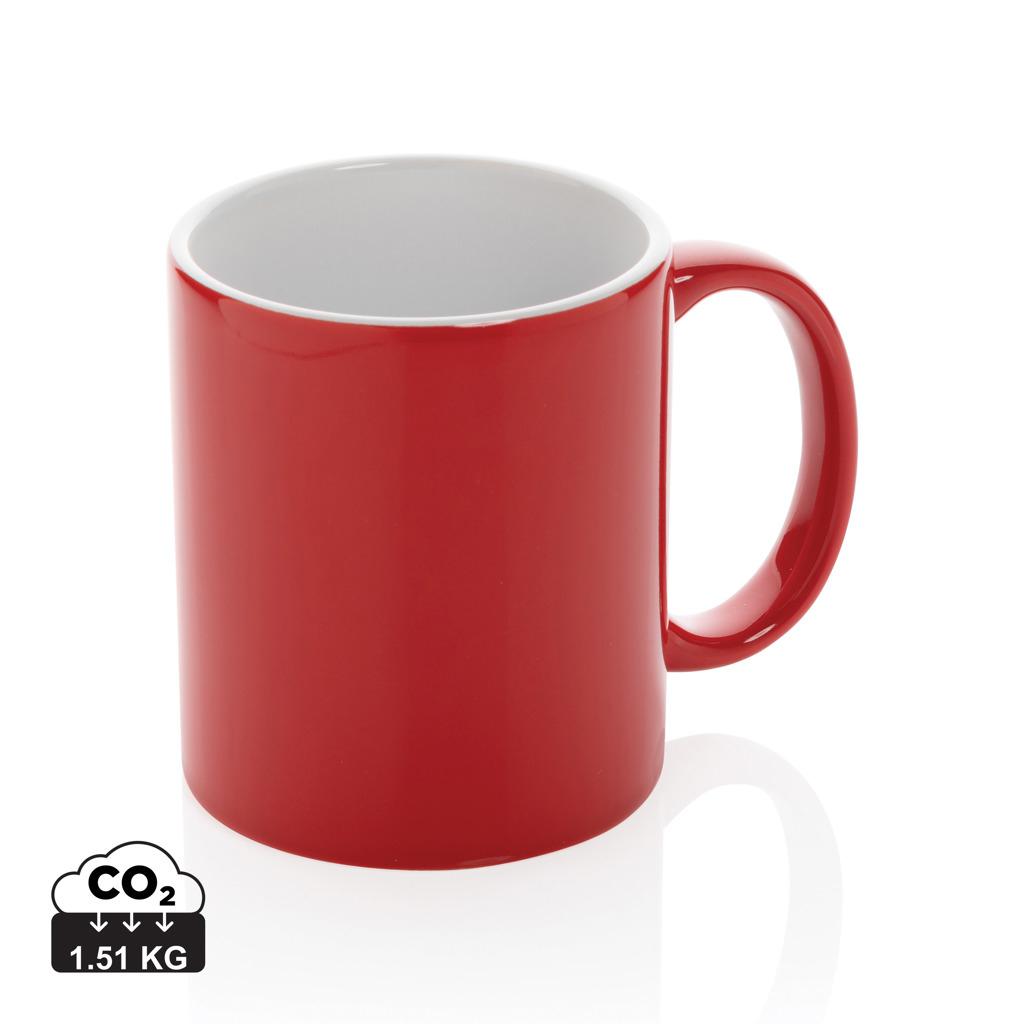 Cană clasică din ceramică 350ml red