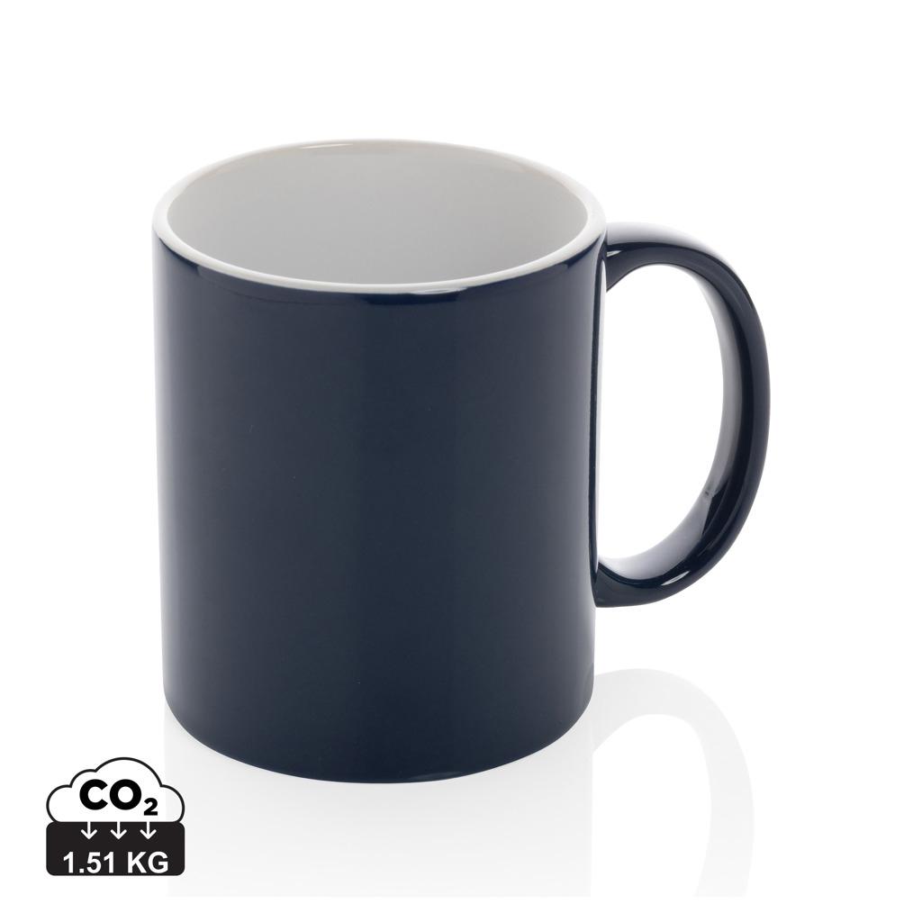 Cană clasică din ceramică 350ml navy