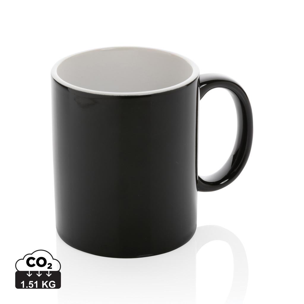 Cană clasică din ceramică 350ml black