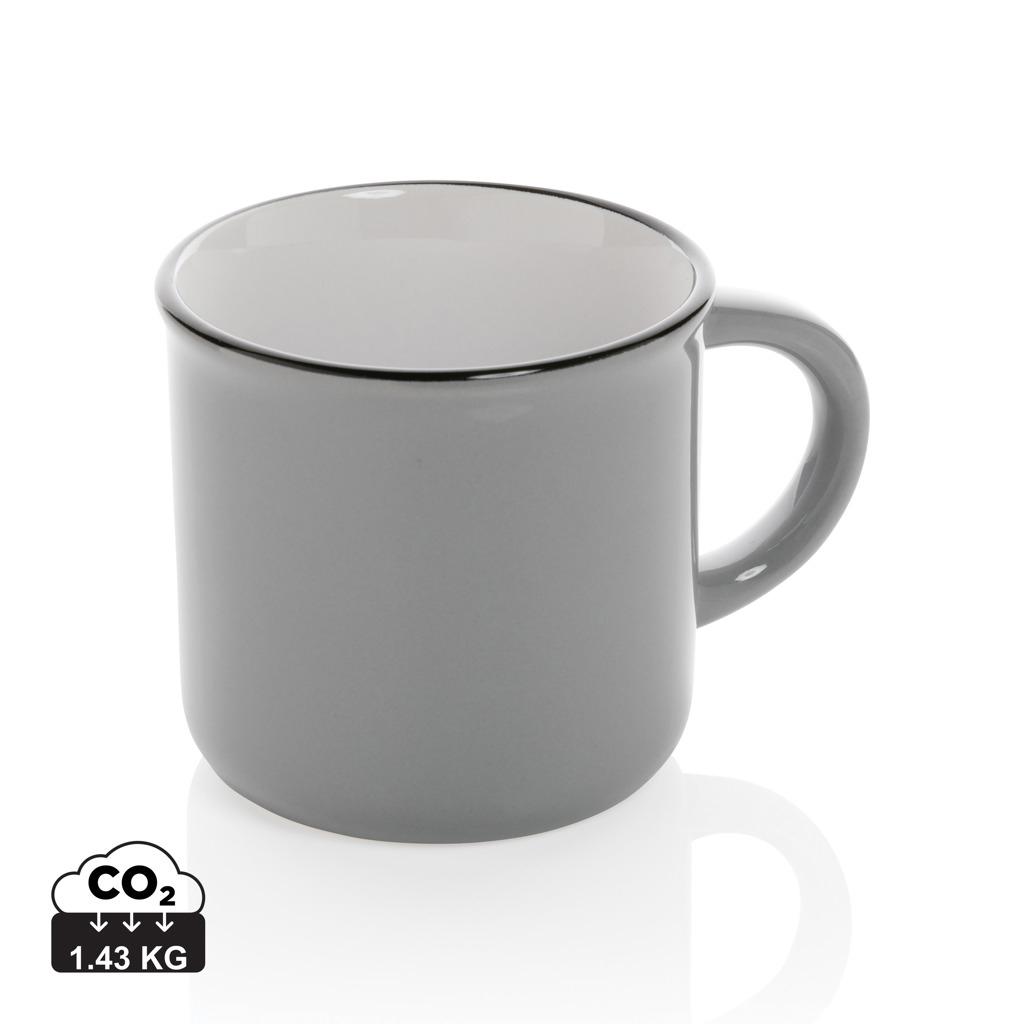 Cană ceramică vintage 280ml grey