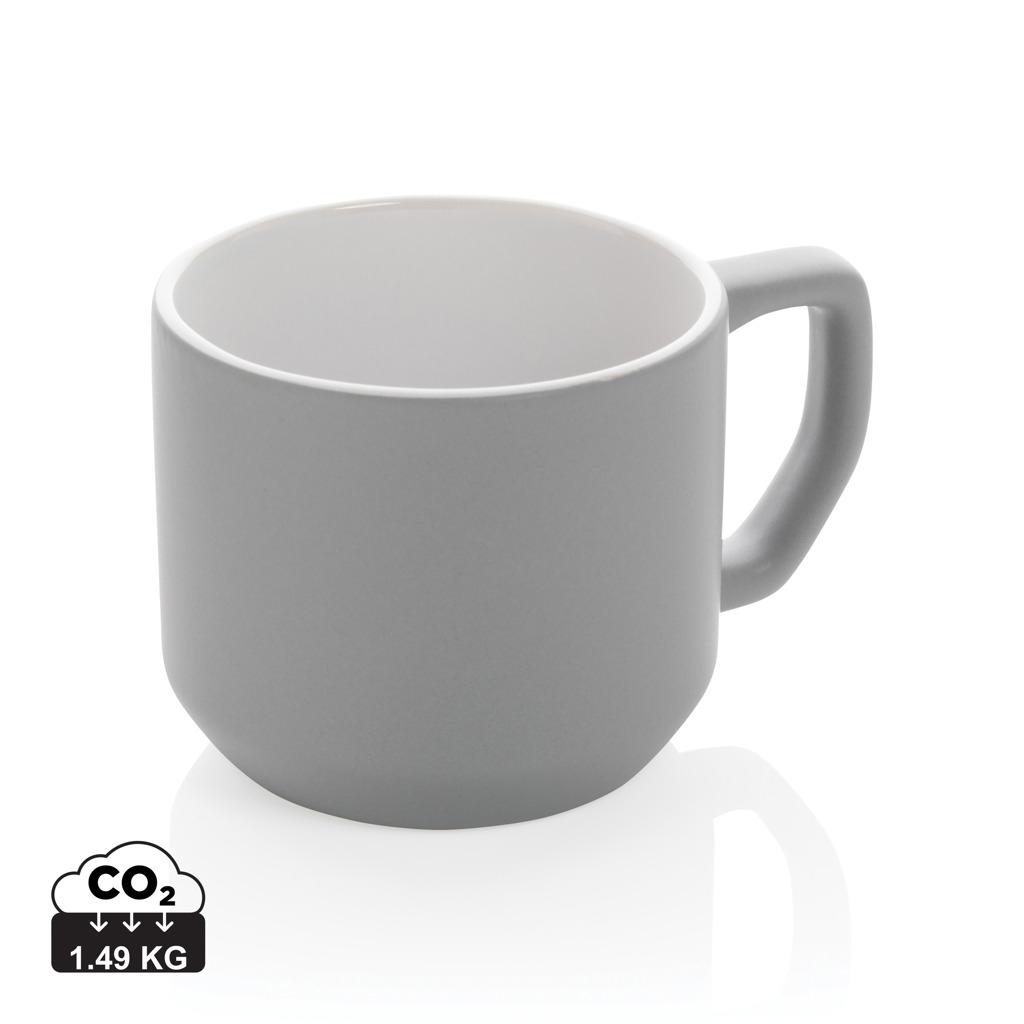 Cană ceramică modernă 250ml grey