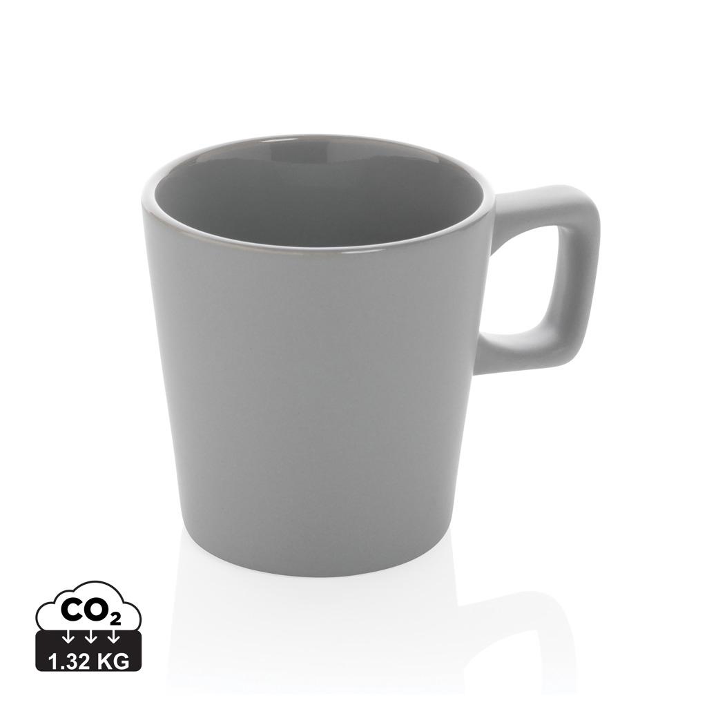 Cană de cafea modernă din ceramică 300ml grey