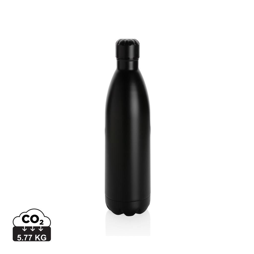 Sticlă termoizolantă din oțel inoxidabil, culoare solidă, 1L black