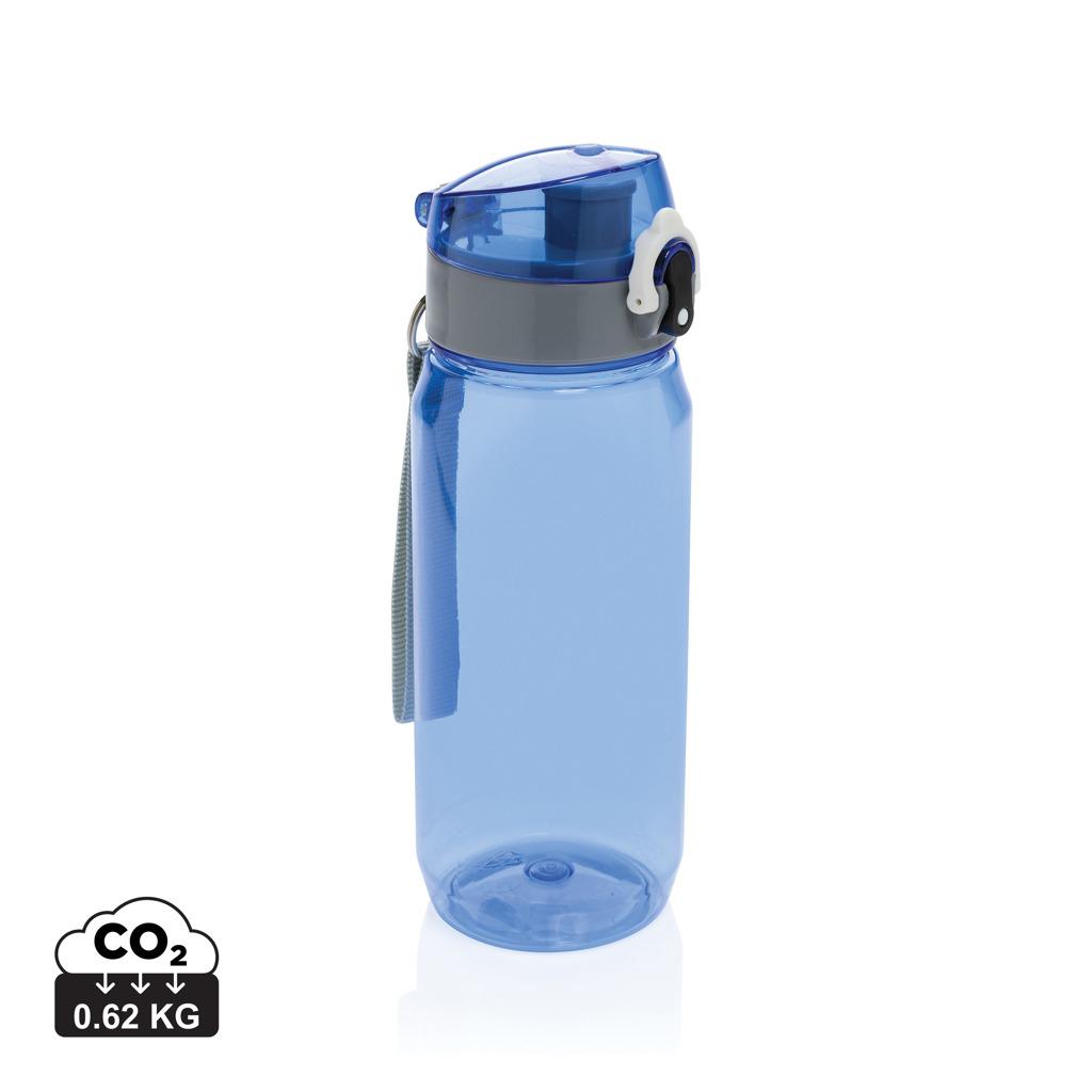 Sticlă de apă etanșă și blocabilă RCS din PET reciclat, 600ml Yide blue