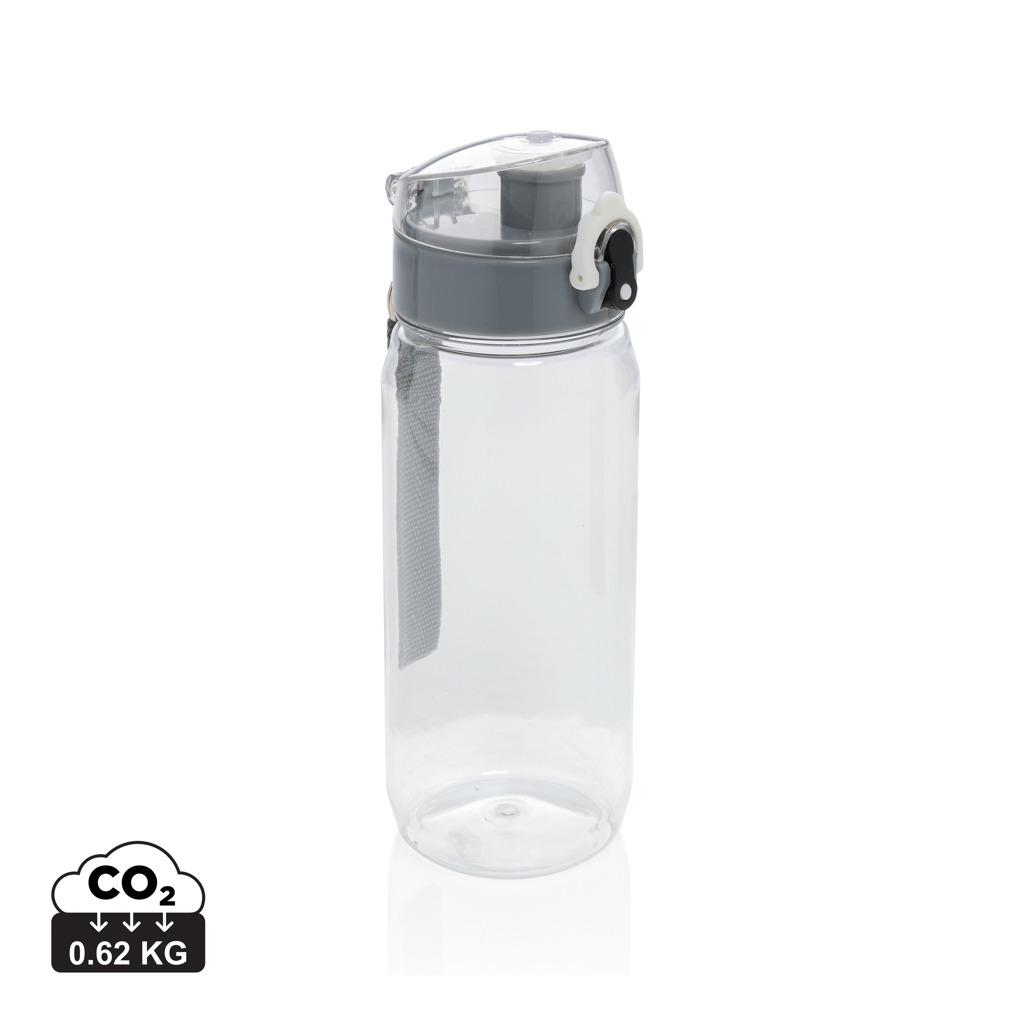 Sticlă de apă etanșă și blocabilă RCS din PET reciclat, 600ml Yide transparent