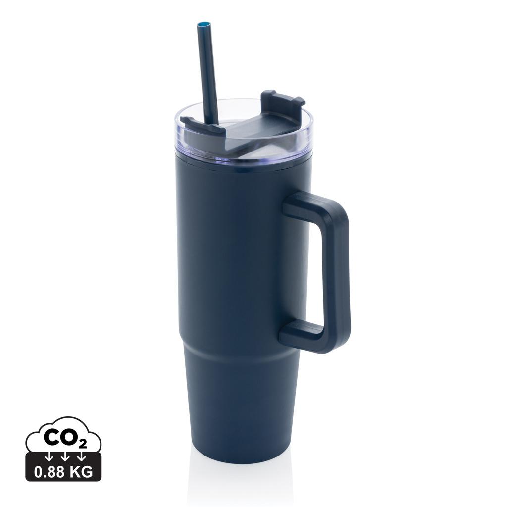 Pahar din plastic RCS cu mâner, 900ml Tana  navy