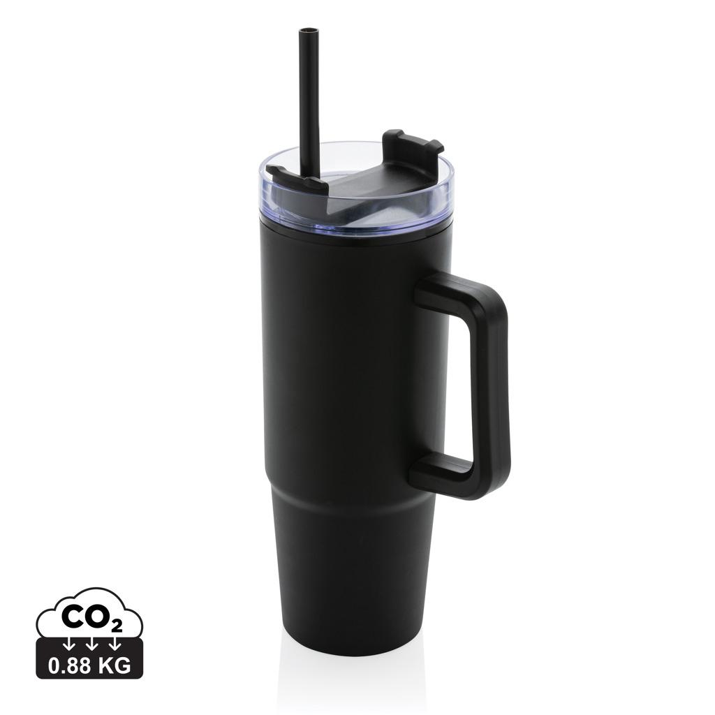 Pahar din plastic RCS cu mâner, 900ml Tana  black