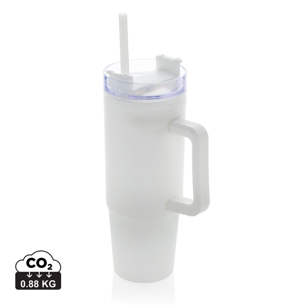 Pahar din plastic RCS cu mâner, 900ml Tana  transparent