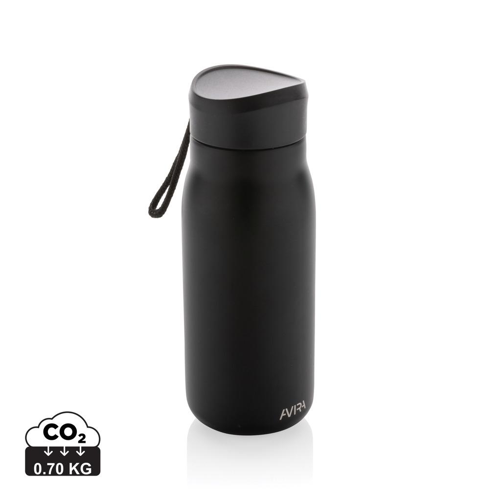 Sticlă mini de călătorie Re-steel RCS, 150ml Avira Ain black