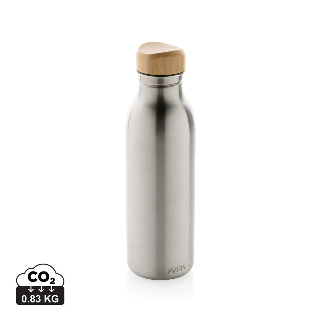 Sticlă de apă  Re-steel RCS cu pereți simpli, 600ml Avira Alcor silver