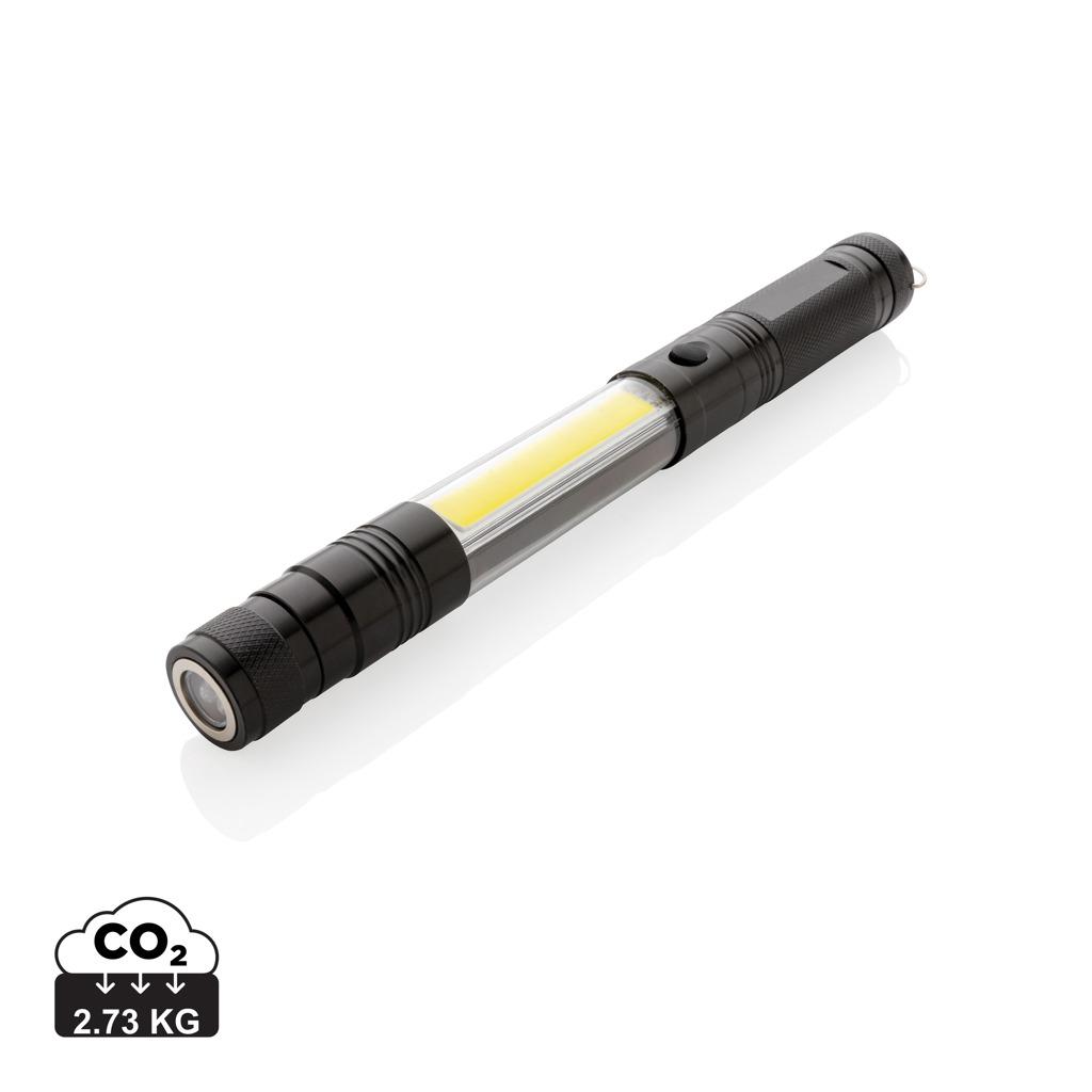 Lumină telescopică mare cu COB black