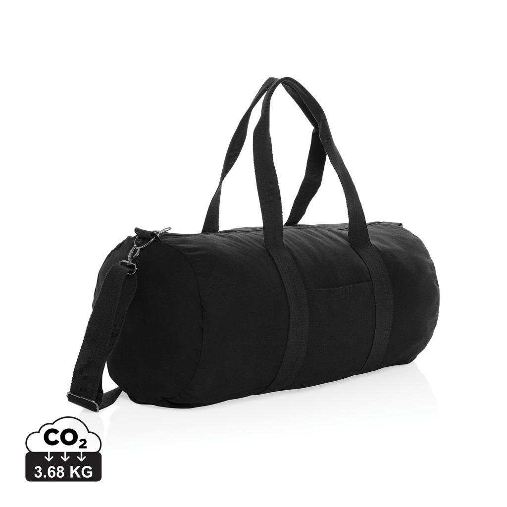 Geantă duffel din pânză reciclabilă de 285 gsm, nevopsită Impact Aware™  black