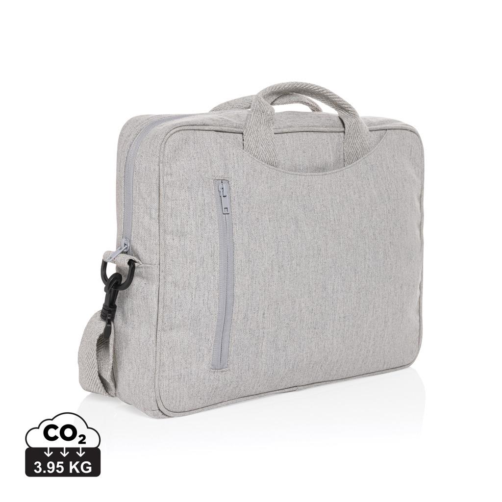 Geantă de laptop din bumbac reciclat, de 15,4 inch Laluka AWARE™ grey