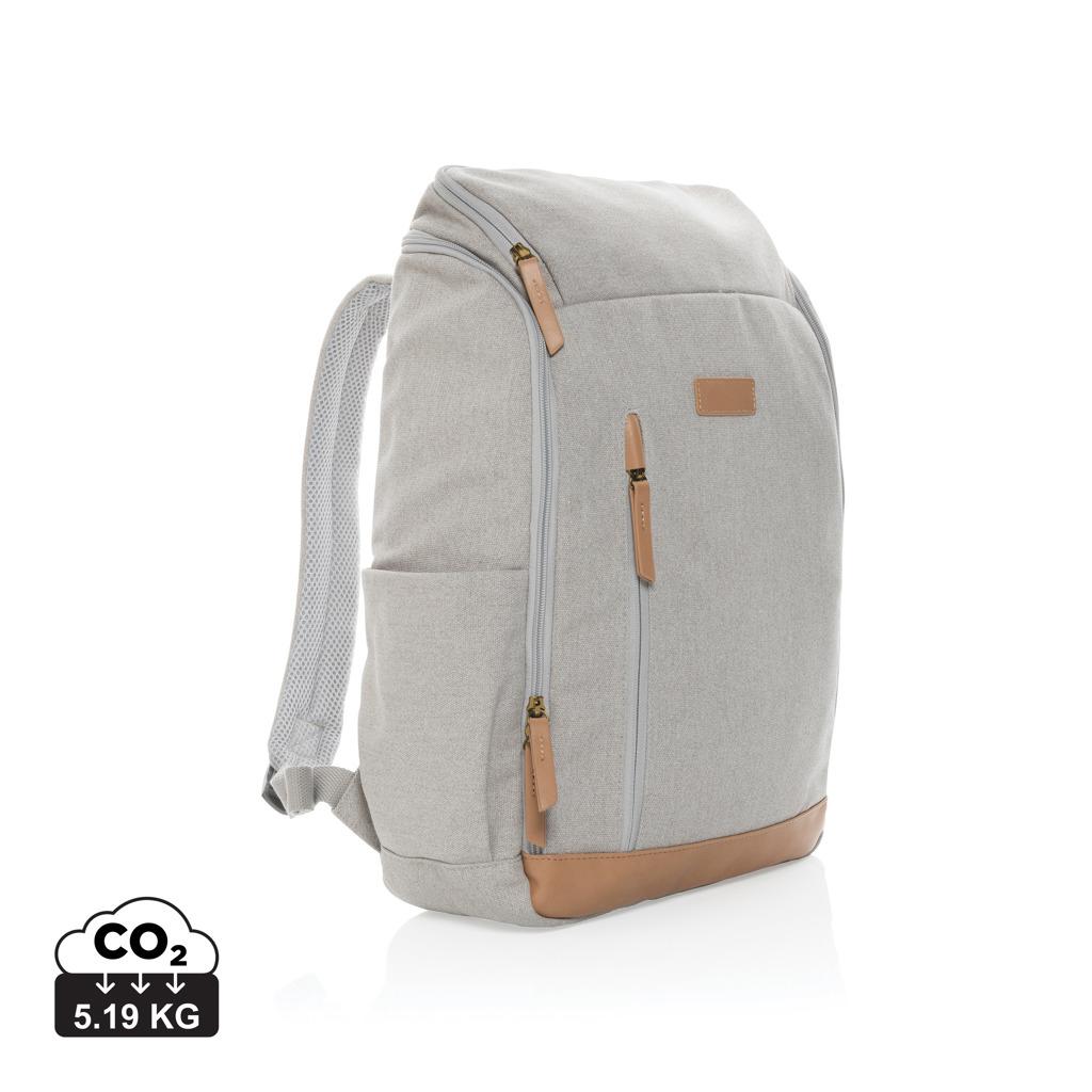 Rucsac de laptop din pânză reciclată de 16 oz. pentru laptop de 15