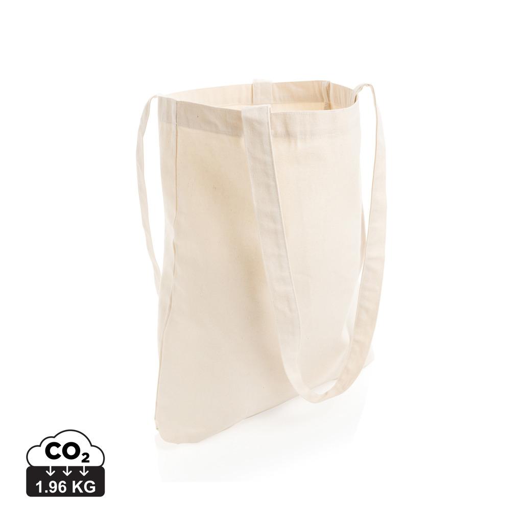 Geantă tote din bumbac reciclat de 330 gsm Impact AWARE™ off white