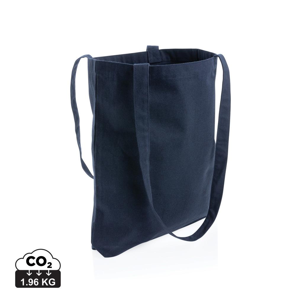 Geantă tote din bumbac reciclat de 330 gsm Impact AWARE™ navy