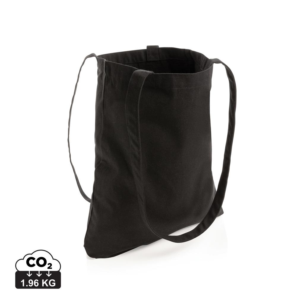 Geantă tote din bumbac reciclat de 330 gsm Impact AWARE™ black