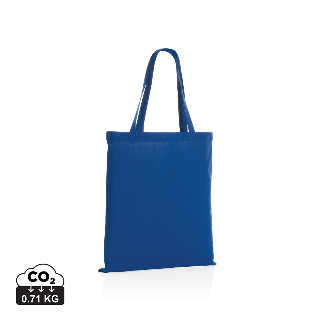 Geantă tote din bumbac reciclat  de 145g Impact AWARE™ blue