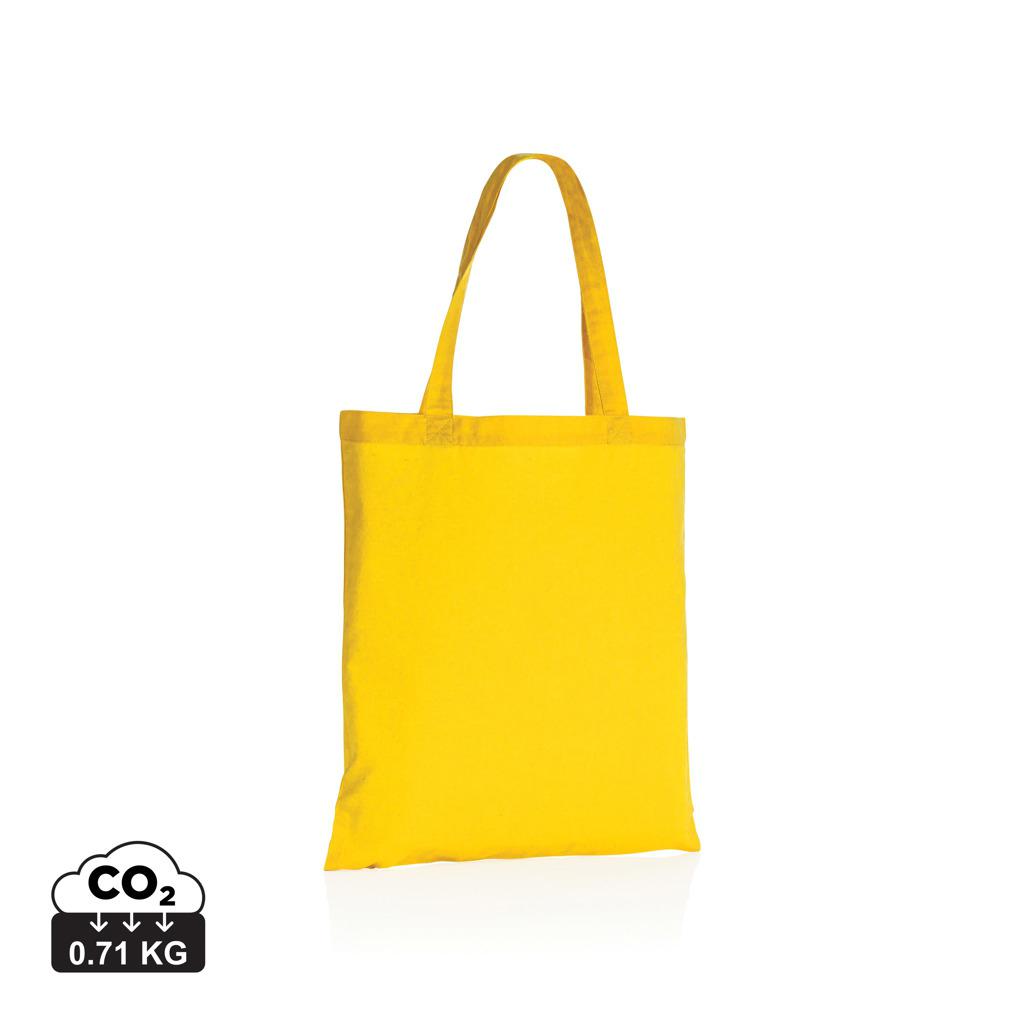 Geantă tote din bumbac reciclat  de 145g Impact AWARE™ yellow