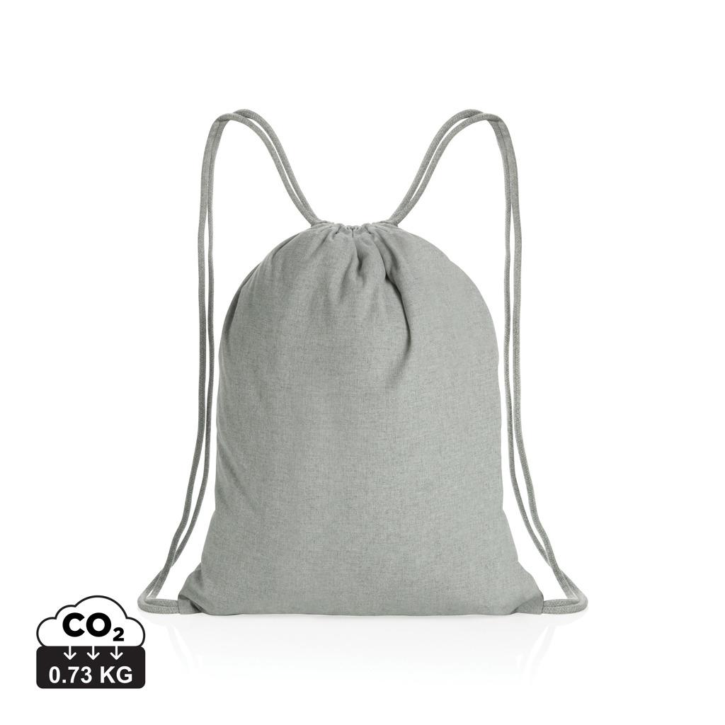 Rucsac cu șnur din bumbac reciclat de 145g Impact AWARE™ grey