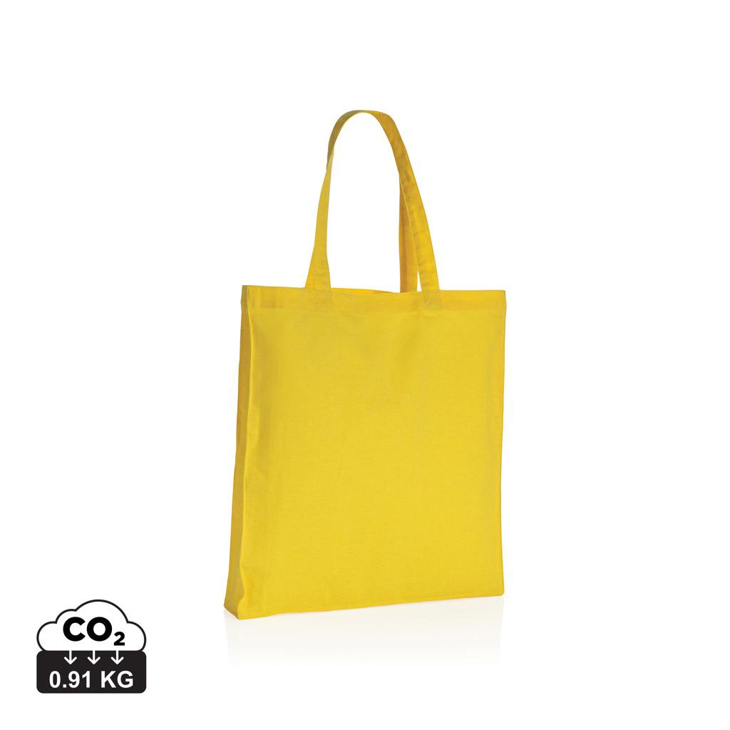 Geantă tote din bumbac reciclat cu bază de 145g Impact AWARE™ yellow