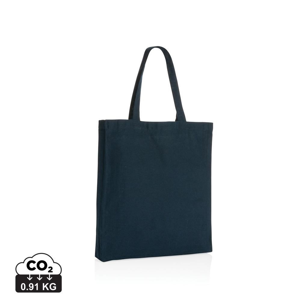 Geantă tote din bumbac reciclat cu bază de 145g Impact AWARE™ navy