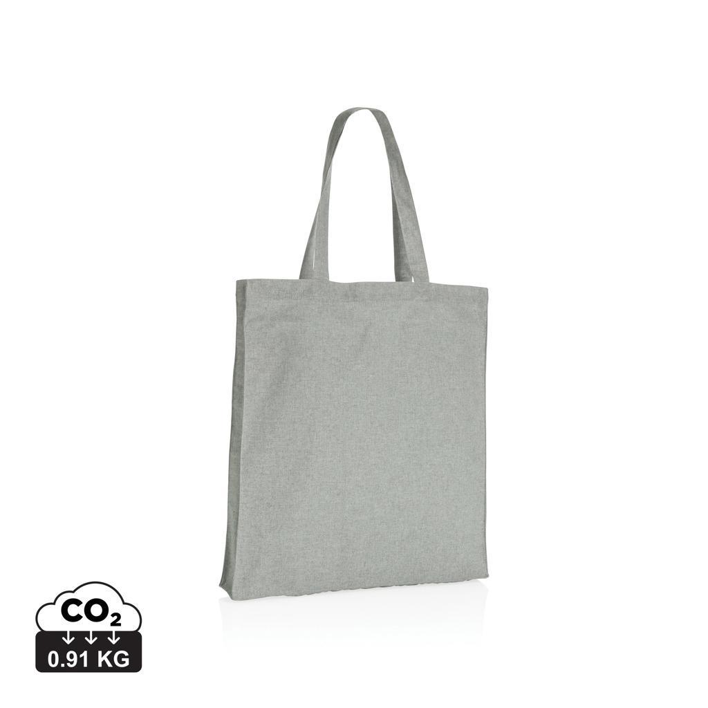 Geantă tote din bumbac reciclat cu bază de 145g Impact AWARE™ grey