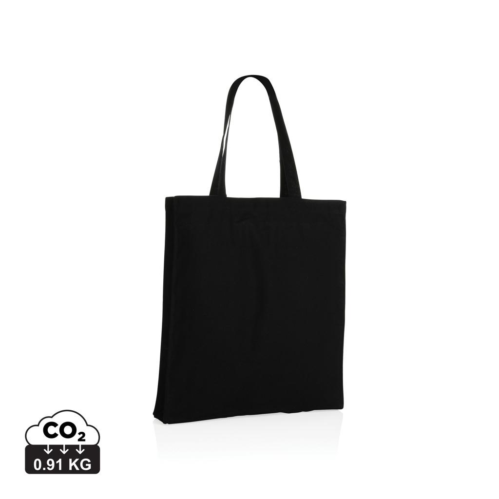 Geantă tote din bumbac reciclat cu bază de 145g Impact AWARE™ black