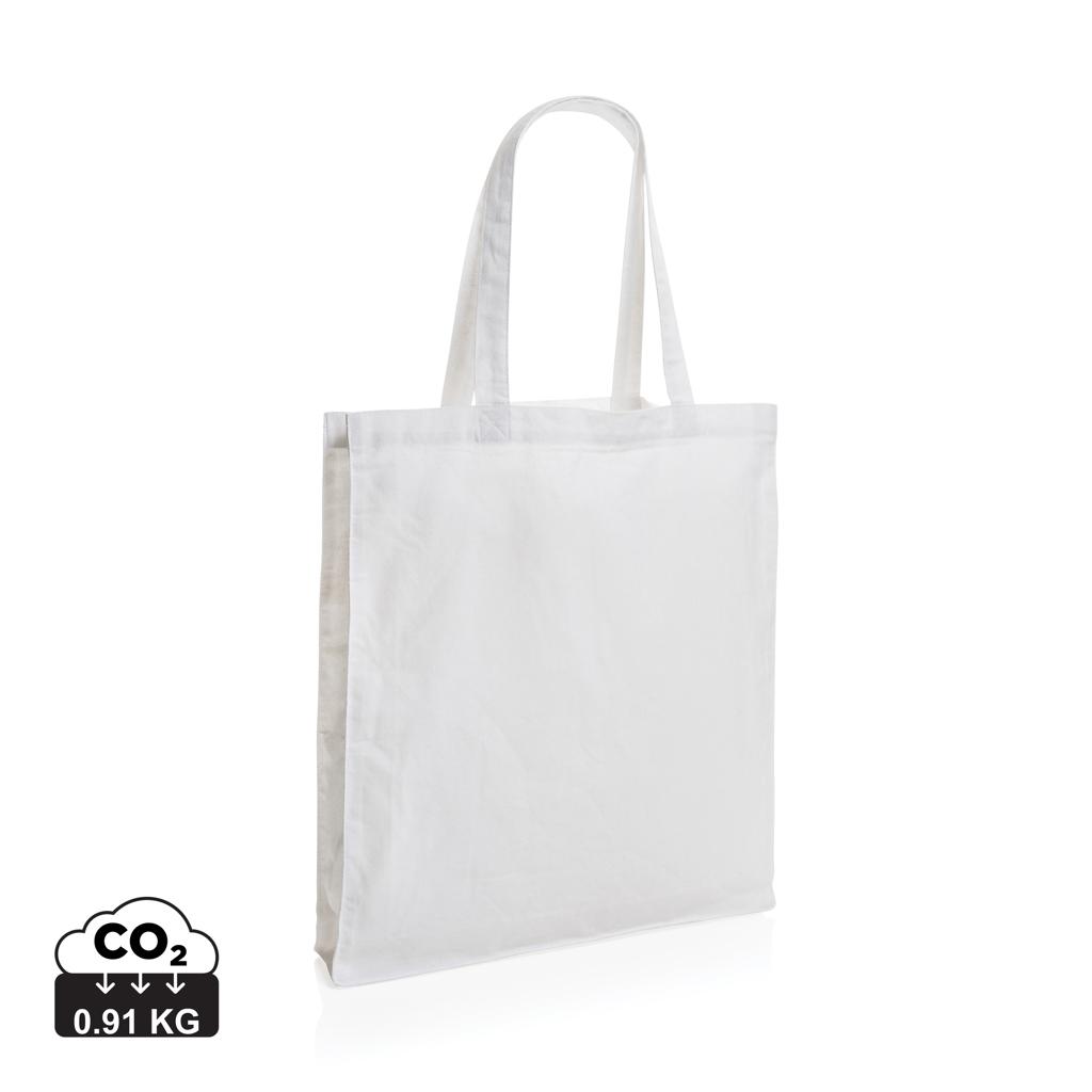 Geantă tote din bumbac reciclat cu bază de 145g Impact AWARE™ transparent